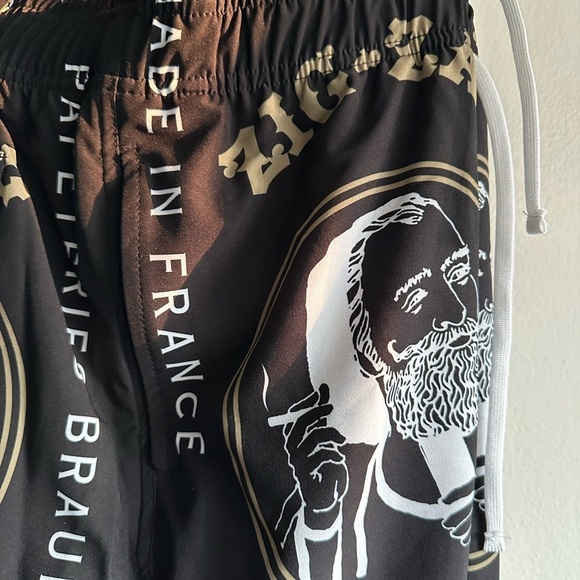 AMIRI Black Zig Zag Made in France Shorts - Picture 3 of 9